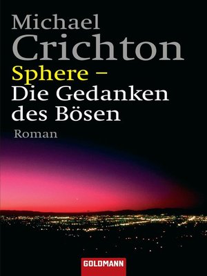 cover image of Sphere--Die Gedanken des Bösen